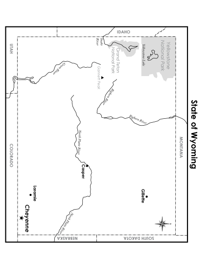 Wyoming Map (Labeled)