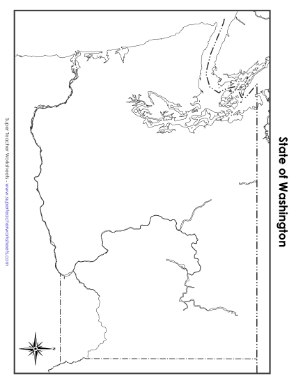 Washington Map (Blank)