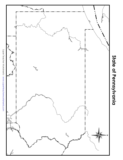 Pennsylvania Map (Blank)