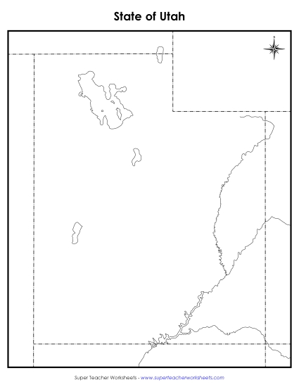 Utah Map (Blank)