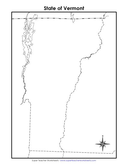 Vermont Map (Blank)