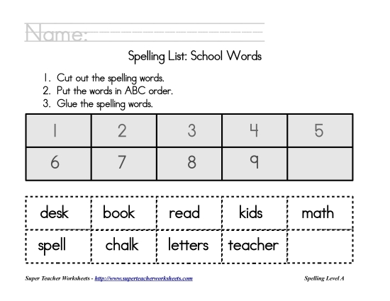 Theme List - School: ABC Order