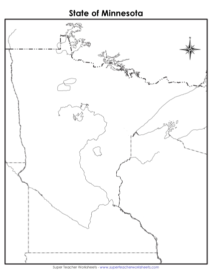 Minnesota Map (Blank)