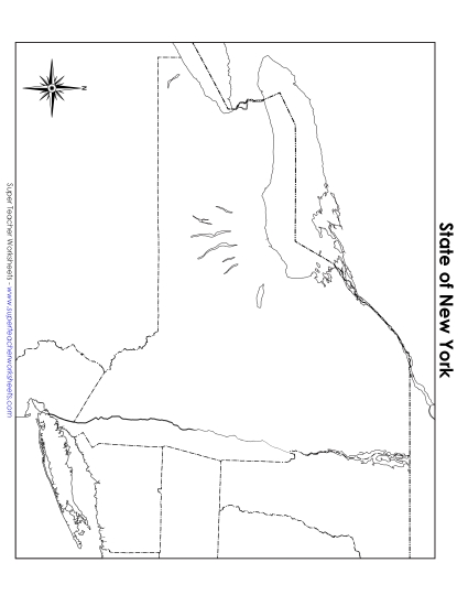 New York Map (Blank)