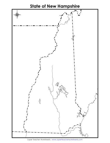 New Hampshire Map (Blank)