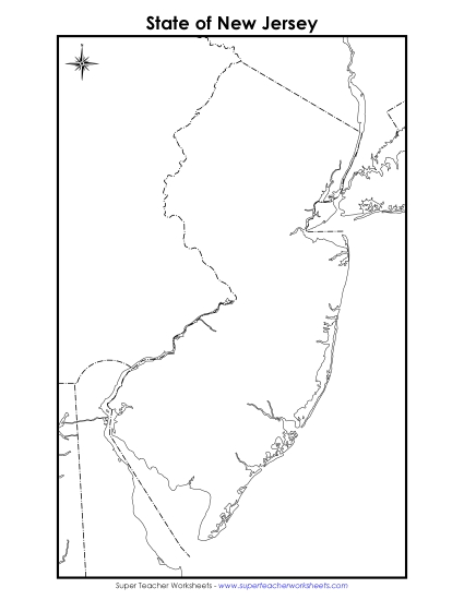 New Jersey Map (Blank)