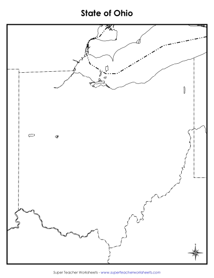 Ohio Map (Blank)