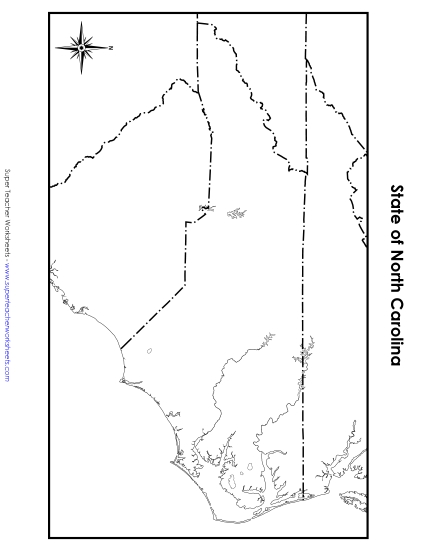 North Carolina Map (Blank)