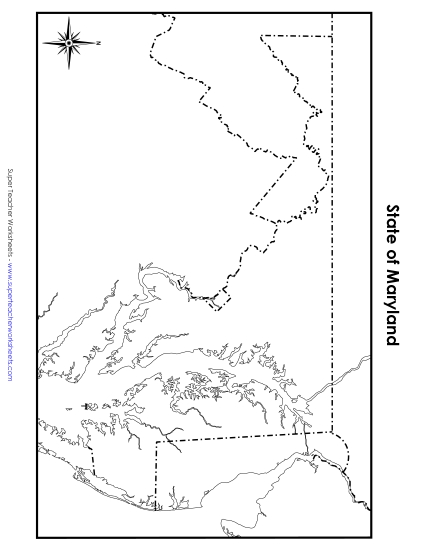 Maryland Map (Blank)