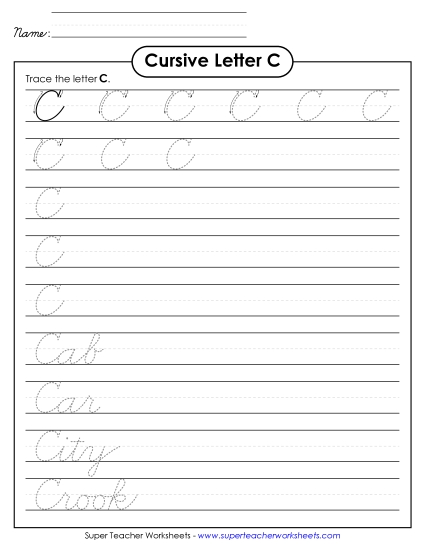 Uppercase cursive C