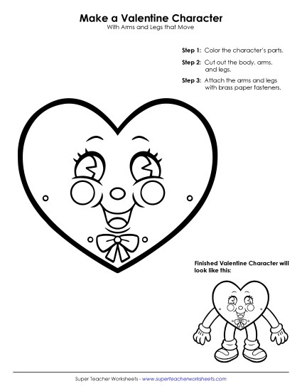 Valentine\'s Day Cut-Out Craft