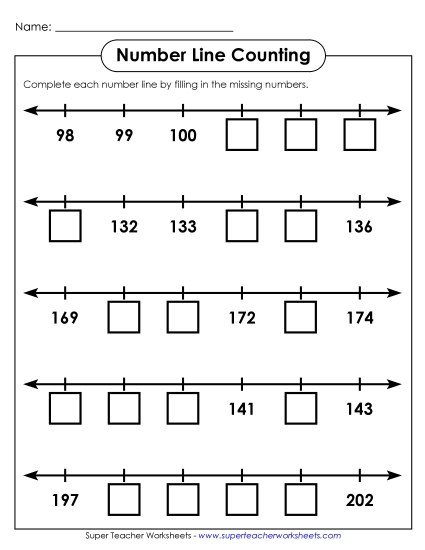 Another Number Line (3-Digit)