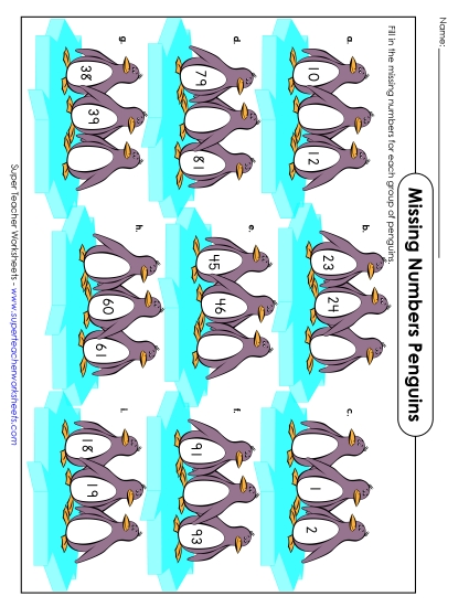 Penguin Counting (2-Digit)