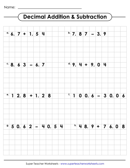 Multi-Digit Addition Worksheets Learning Tool