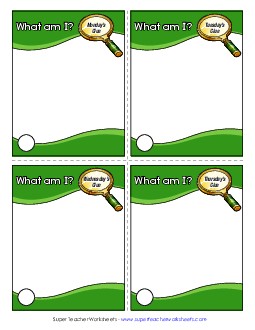 Blank - \'What Am I?\'