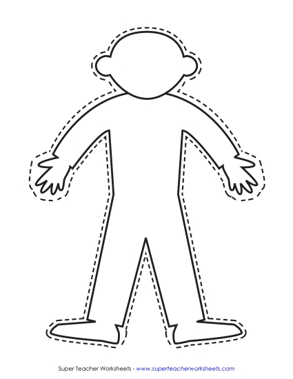 Flat Stanley Cut-Out Template (Blank)