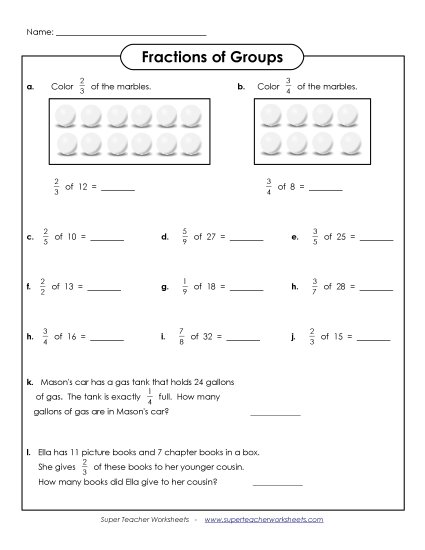 Fraction of Groups (Advanced)