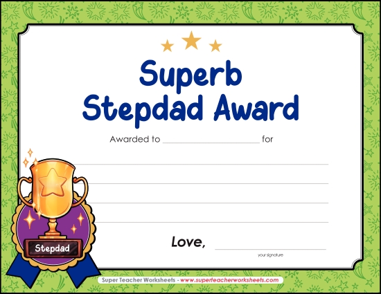 Superb Stepdad Award
