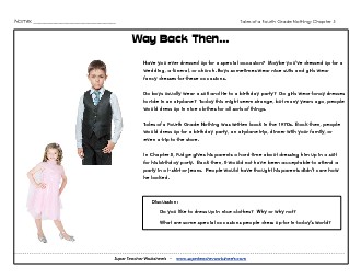 Back Then: Dressing Up