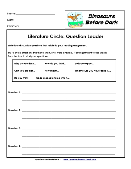 Lit. Circles: Question Leader