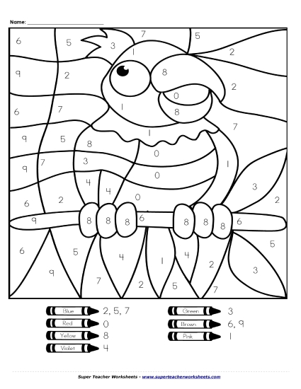 Color-by-Number - Parrot