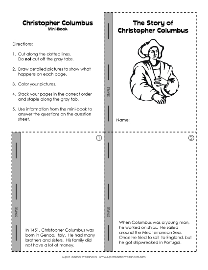 Christopher Columbus Mini-Book