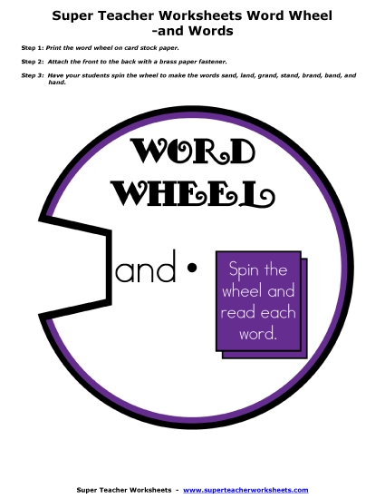 -and Word Wheel