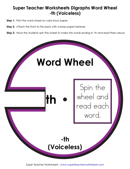 Unvoiced Th -  Word Wheel
