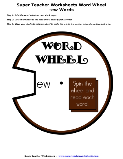 -ew Word Wheel
