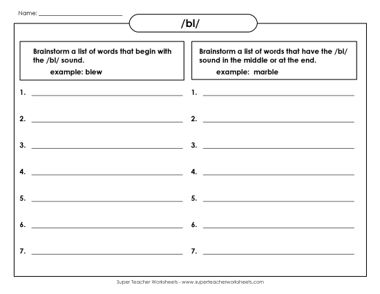 BL Brainstorm (Intermediate)