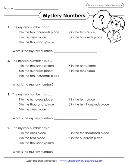 Mystery Numbers (5-Digit)