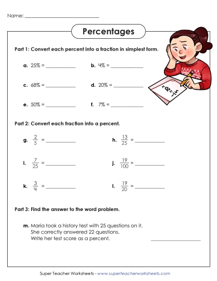 Percentages Worksheet Free Percents Worksheet
