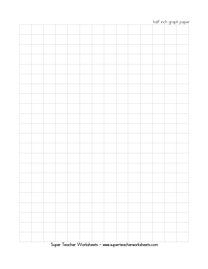Half Inch Graph Paper
