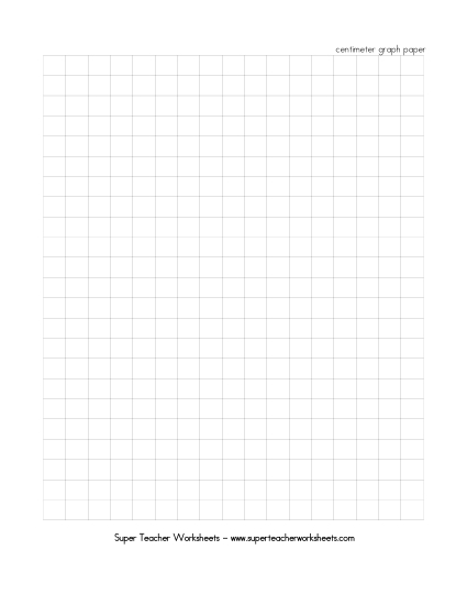 Square Centimeter Graph Paper