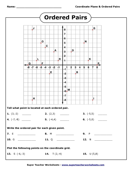 Coordinate Plane<br>(Positive and Negative)
