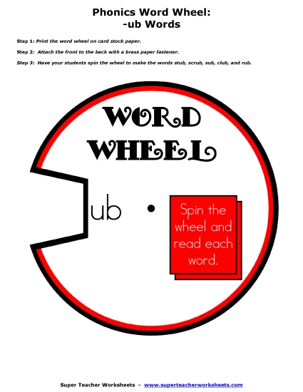-ub Word Wheel