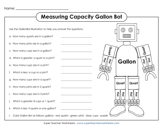 Gallon Bot with Questions