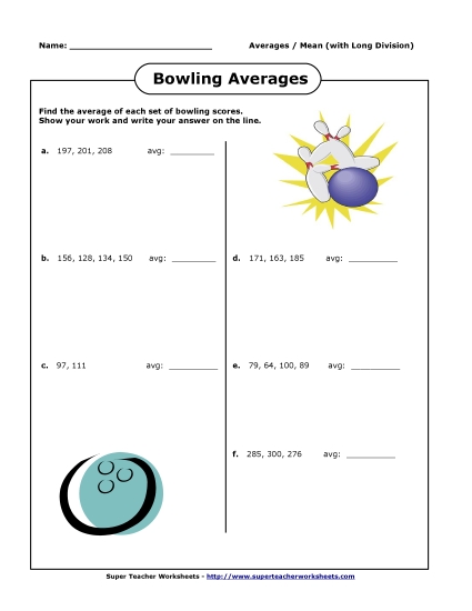 Bowling Averages