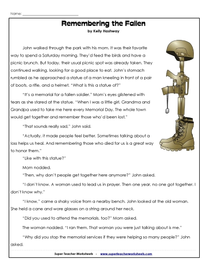 Remembering the Fallen (Fiction Story)