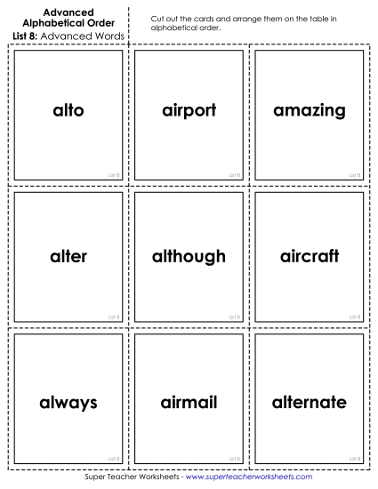 Advanced: Card Sort 2