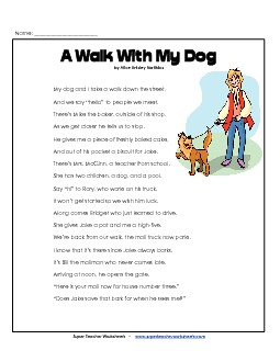 Walk With My Dog (Poem)