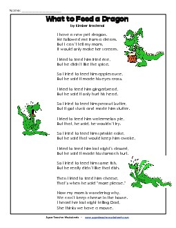 What To Feed my Dragon (Poem)