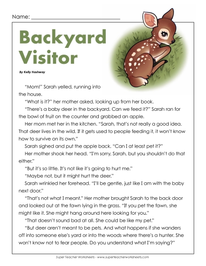 Backyard Visitor (Fiction)