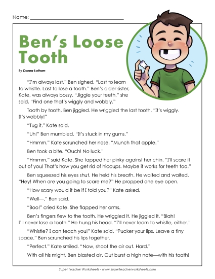 Ben\'s Loose Tooth (Fiction)