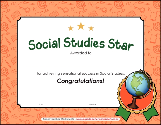 Social Studies Award