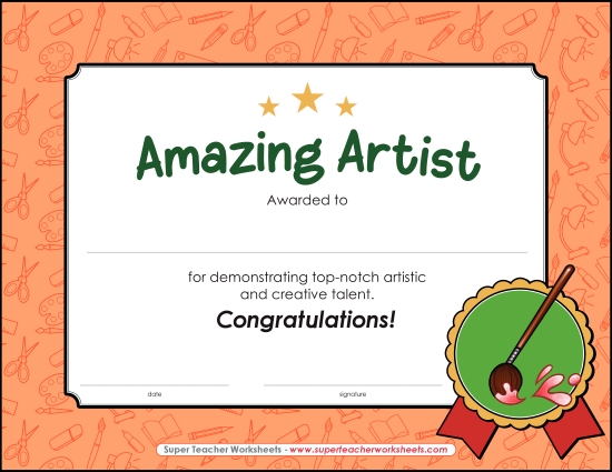 Amazing Artist Award