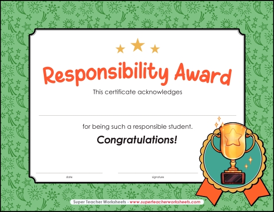 Responsibility Award