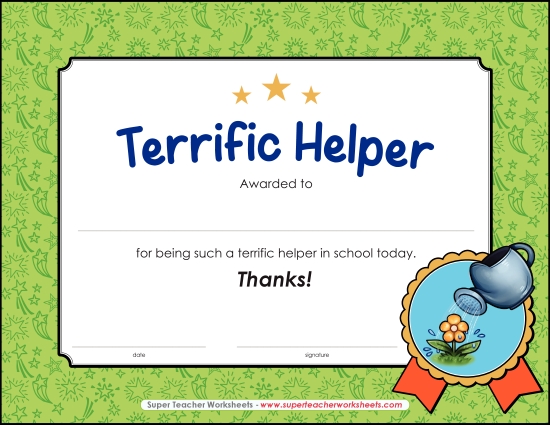 Good Helper Award