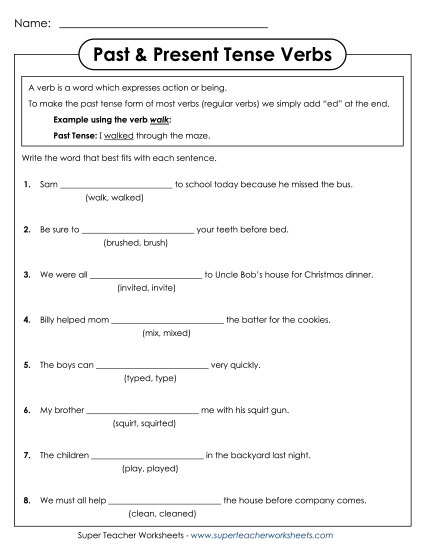 Which verb is correct?