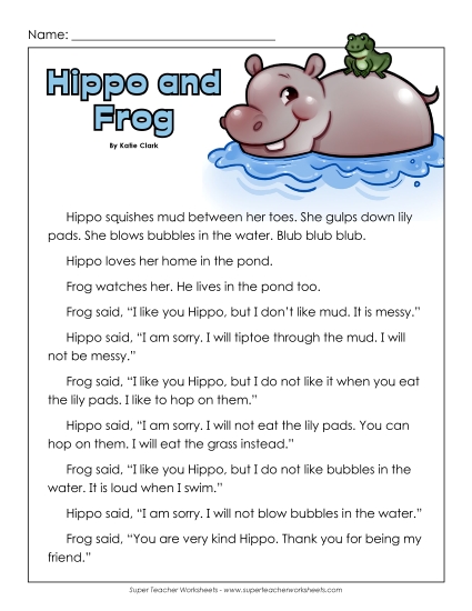 Hippo and Frog